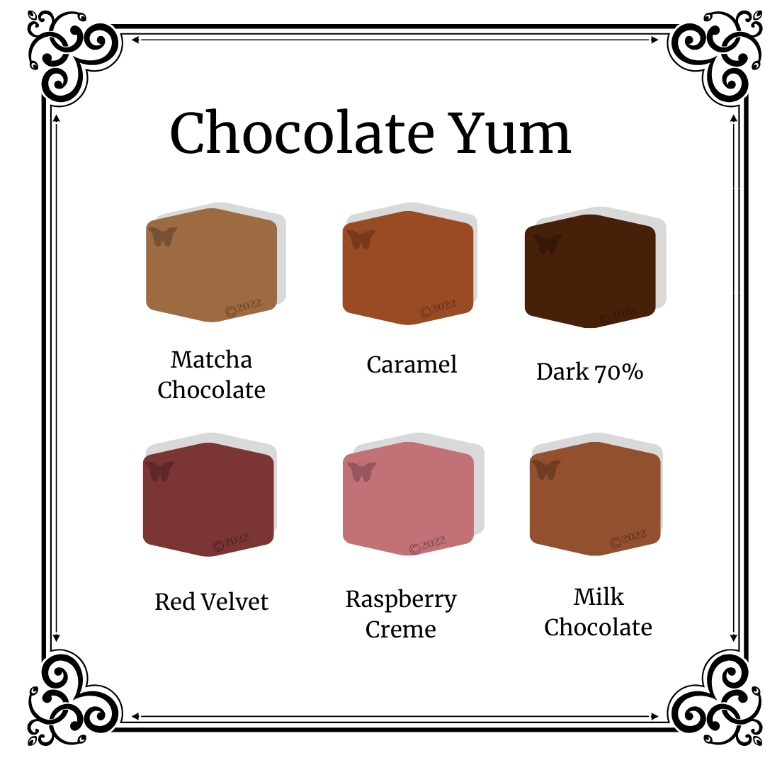 Chocolate Yum 6-color palette