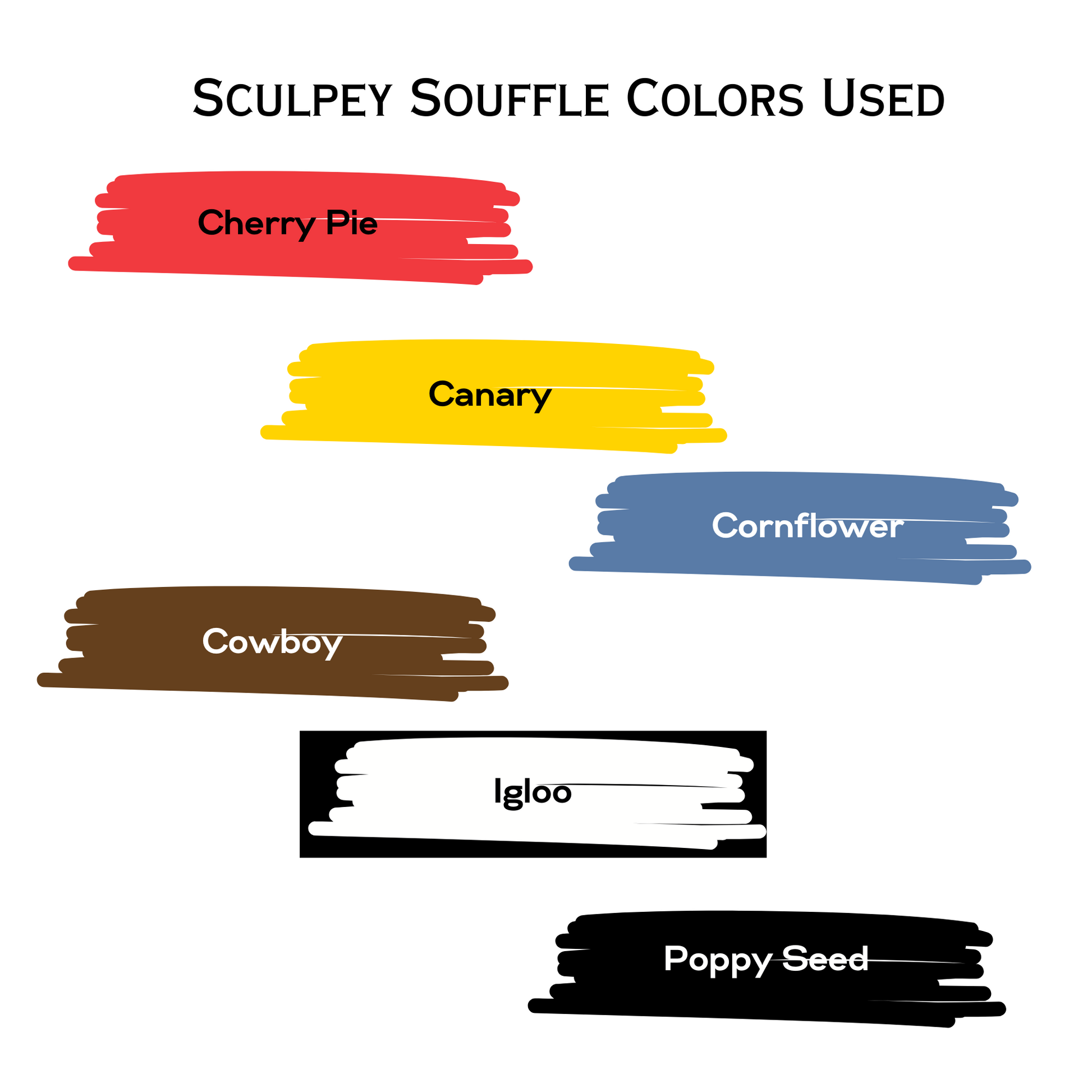 farmhouse morning palette- the souffle colors needed to mix these colors
