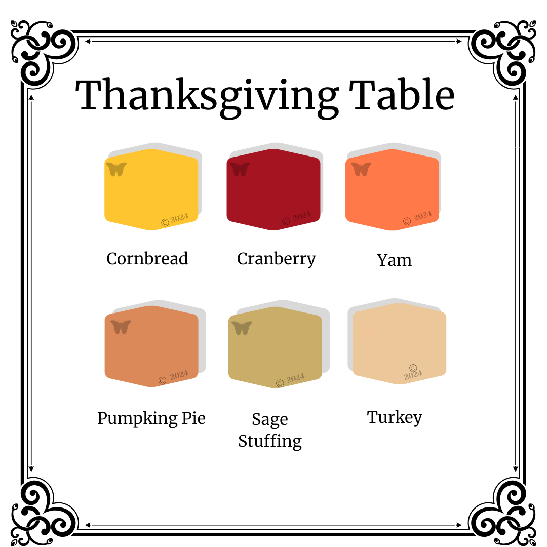 Thanksgiving Table Palette Polymer Clay Color Mixing Tutorial