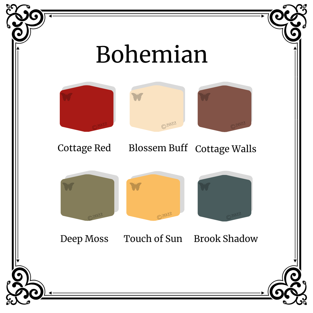 Polymer Clay Bohemian 6 color palette