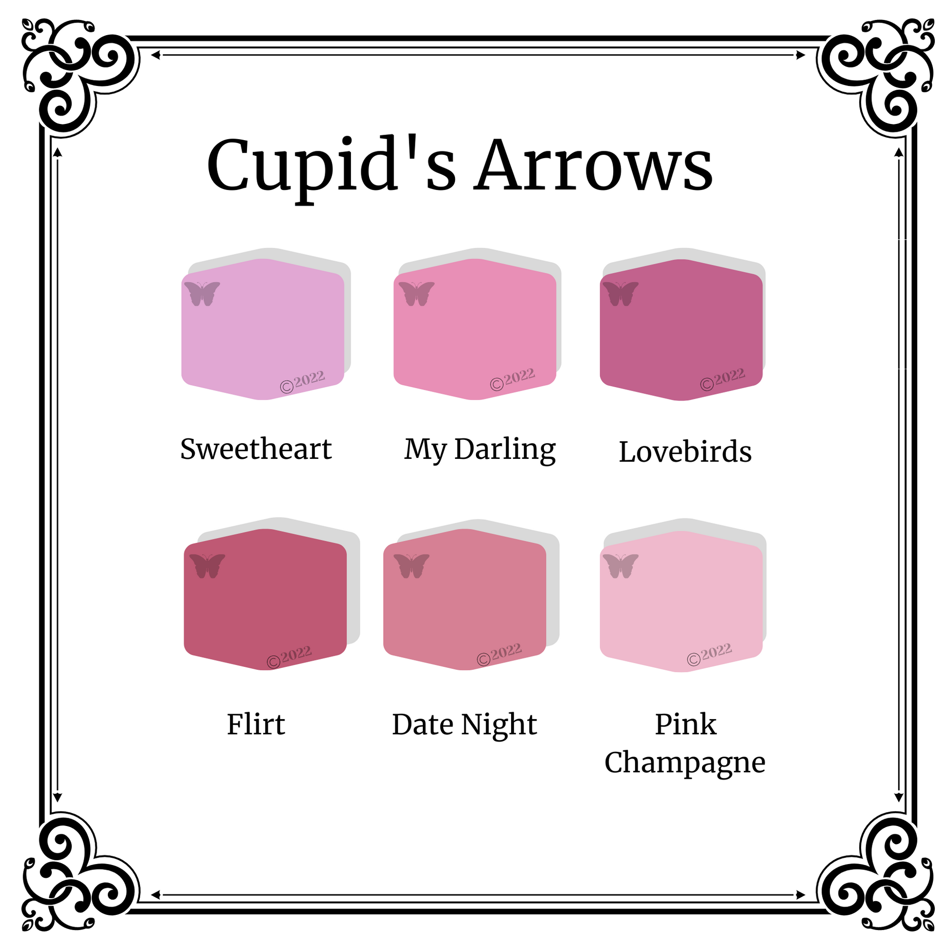 Cupid's Arrows 6 color palette