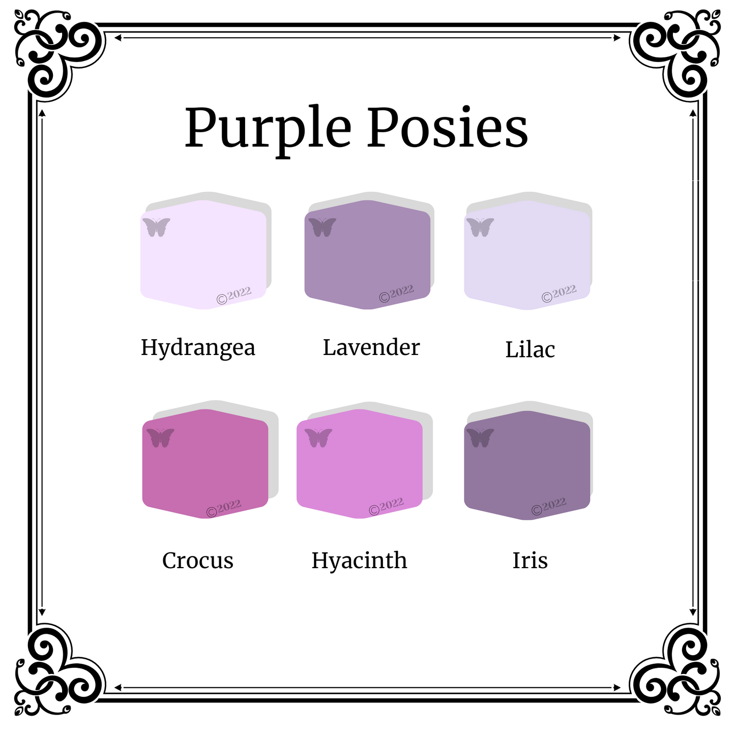 Purple Posies Polymer Clay Tutorial - the 6 gorgeous colors!