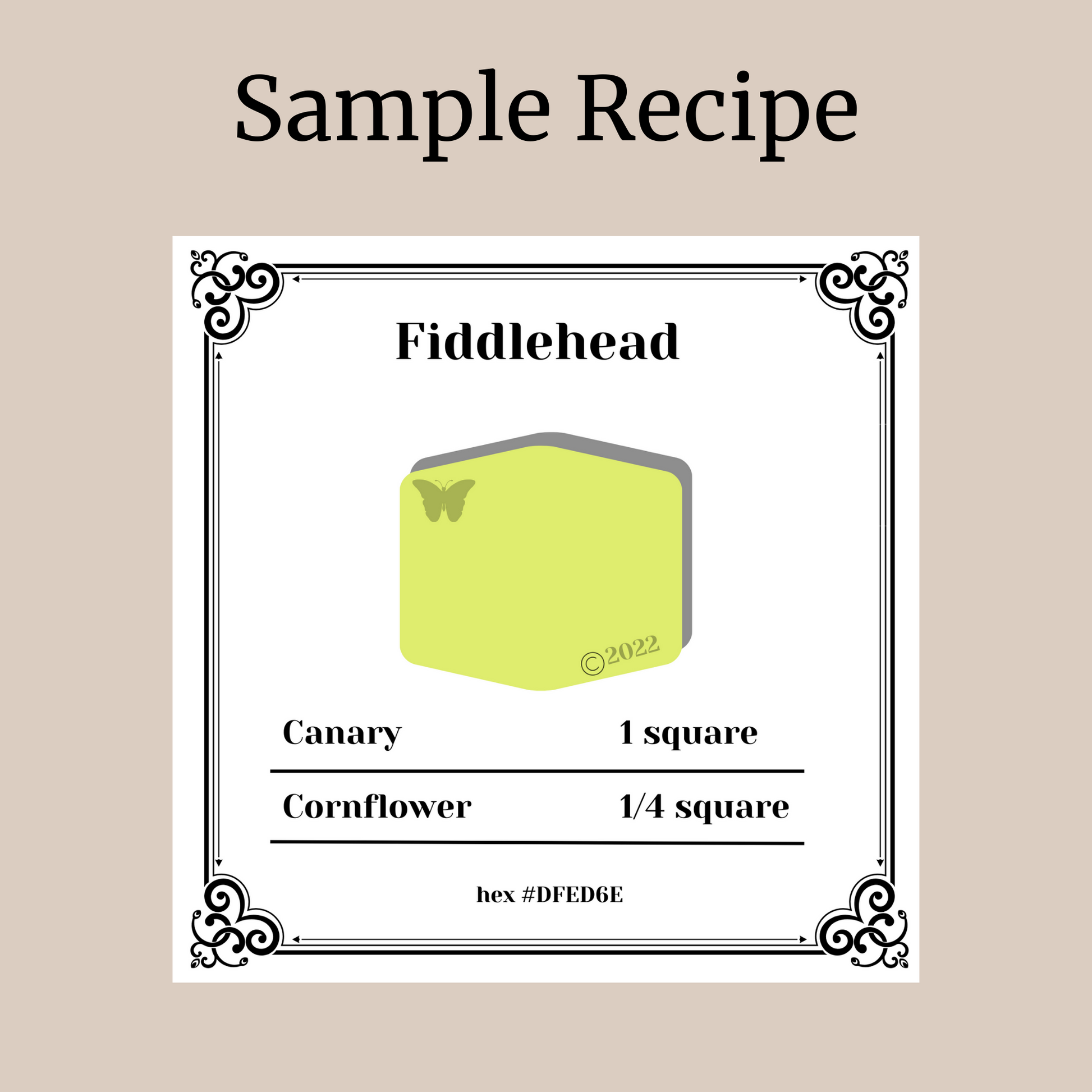 Christmas Reds sample color recipe