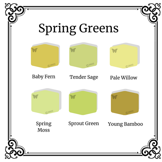 Spring Greens Polymer Clay Color Palette Tutorial